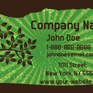 tree service business card template