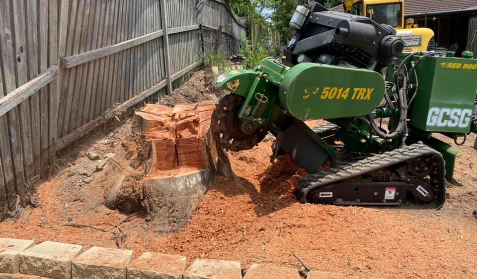 tree stump removal machine