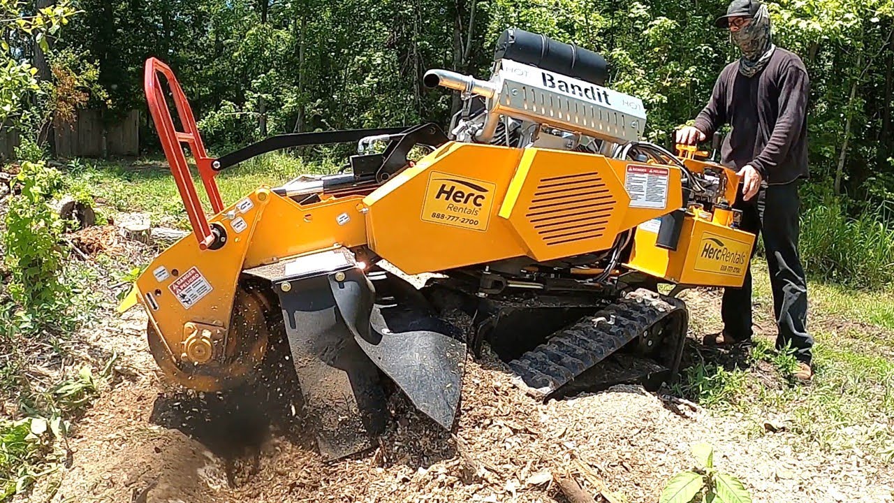 tree stump removal machine